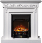 Каминокомплект Valletta - Белый (Ширина 1040 мм) с очагом Fobos FX M Black RC Каминокомплект Valletta - Белый (Ширина 1040 мм) с очагом Fobos FX M Black RC