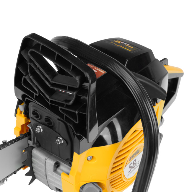 Пила цепная бензиновая DGS-5820, шина 50 см, 58 см3, 4.1 л.с, шаг 0.325, паз 1.5 мм, 76 звеньев Denzel в Новосибирске