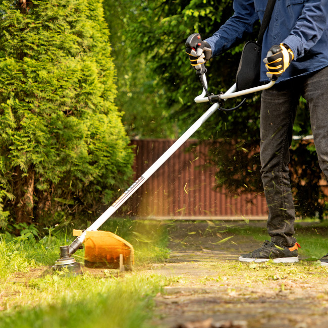 Триммер бензиновый DTL-43, 43 см3, неразъемная штанга, состоит из 2 частей Denzel в Новосибирске