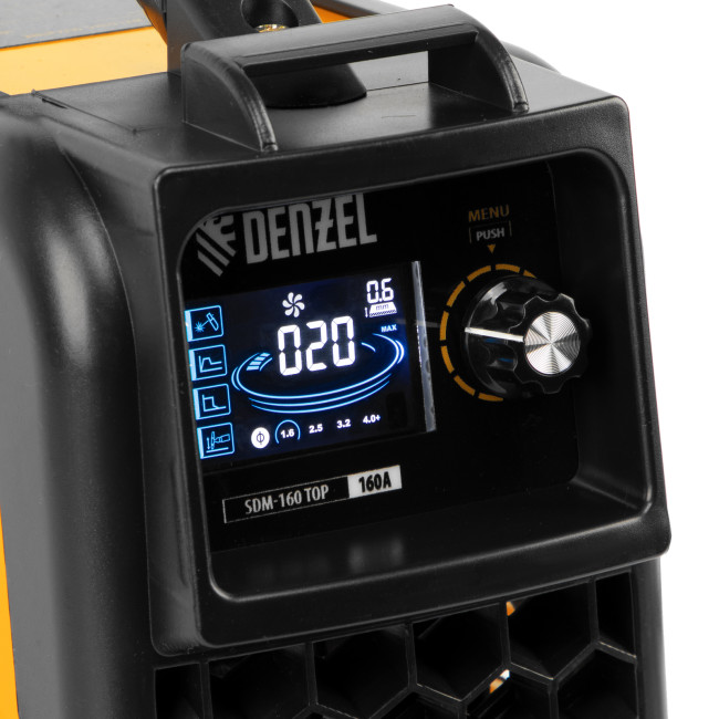 Аппарат инвертор. дуговой сварки SDM-160 Top, 160 А, ПВ 80% Denzel в Новосибирске