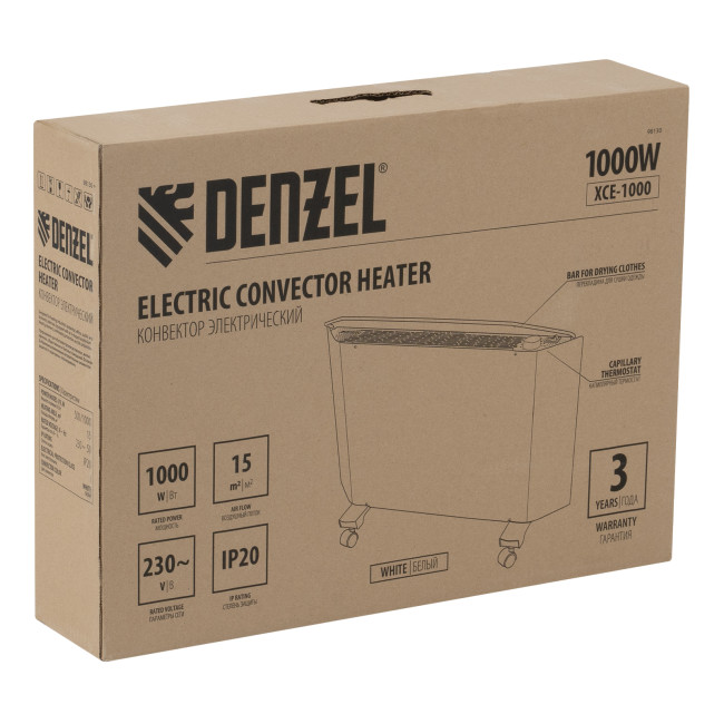 Конвектор электрический XCE-1000, 230 В, 1000 Вт, X-образный нагреватель Denzel в Новосибирске Конвектор электрический XCE-1000, 230 В, 1000 Вт, X-образный нагреватель Denzel в Новосибирске