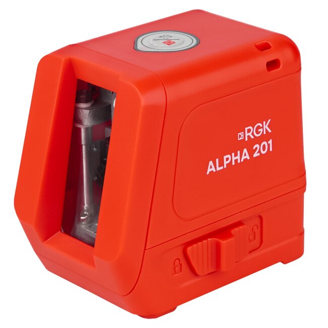 Лазерный уровень RGK ALPHA 201 с калибровкой с красным лучом в Новосибирске