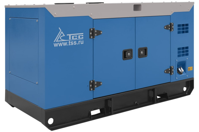 Дизельный генератор ТСС АД-12С-Т400-1РКМ5 в шумозащитном кожухе в Новосибирске