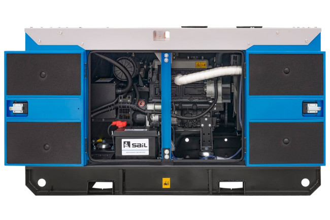 Дизельный генератор ТСС АД-12С-Т400-1РКМ5 в шумозащитном кожухе в Новосибирске