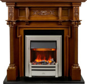 Каминокомплект Oxford - Орех с очагом Chesford