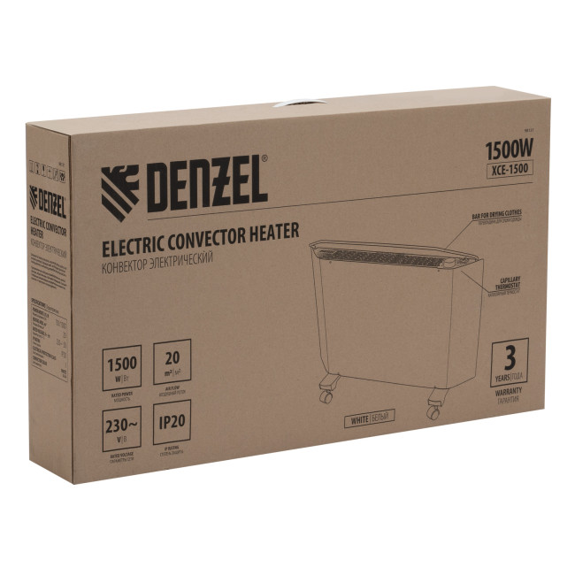 Конвектор электрический XCE-1500, 230 В, 1500 Вт, X-образный нагреватель Denzel в Новосибирске Конвектор электрический XCE-1500, 230 В, 1500 Вт, X-образный нагреватель Denzel в Новосибирске